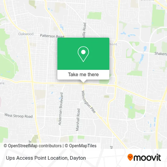 Ups Access Point Location map