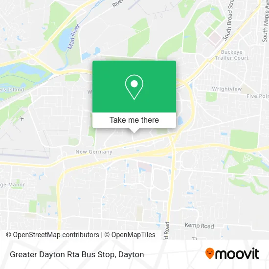 Greater Dayton Rta Bus Stop map