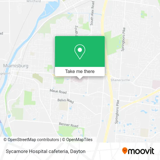 Sycamore Hospital cafeteria map