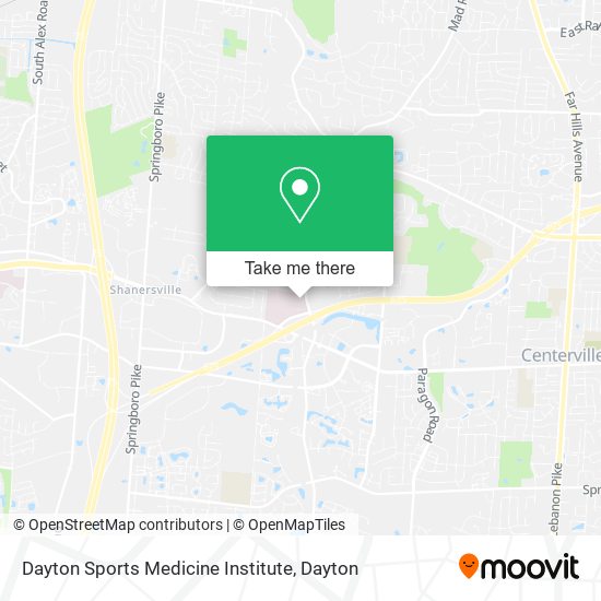 Dayton Sports Medicine Institute map