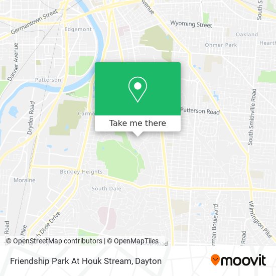 Friendship Park At Houk Stream map