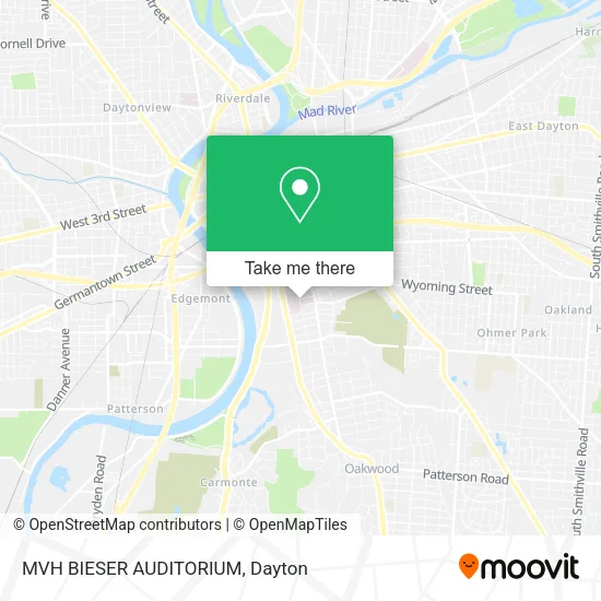Mapa de MVH BIESER AUDITORIUM