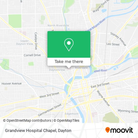 Grandview Hospital Chapel map