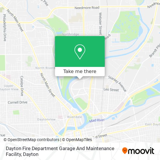 Mapa de Dayton Fire Department Garage And Maintenance Facility