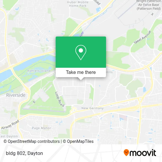 How to Get to bldg 802 in Wright-Patterson Afb by Bus?
