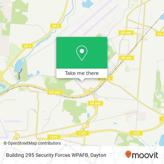 Building 295 Security Forces WPAFB map