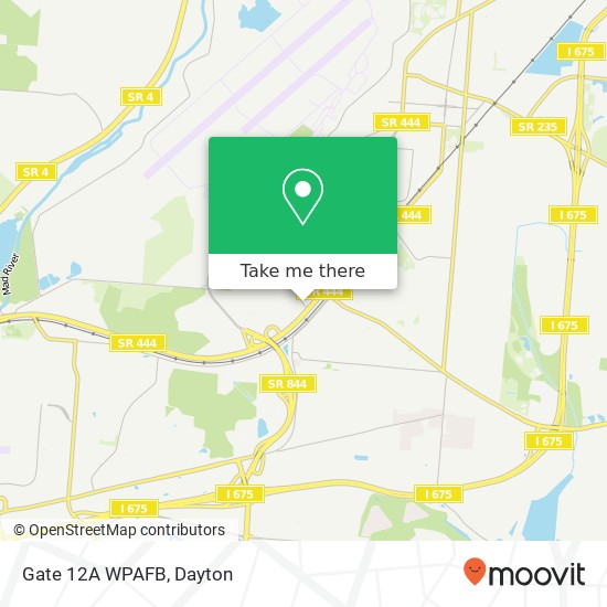 Mapa de Gate 12A WPAFB