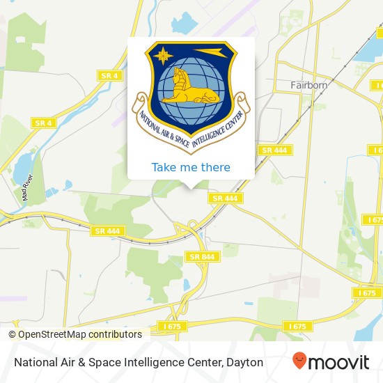 National Air & Space Intelligence Center map
