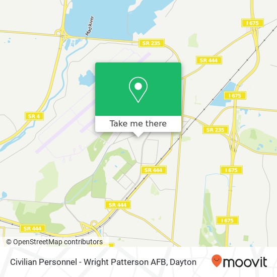 Civilian Personnel - Wright Patterson AFB map