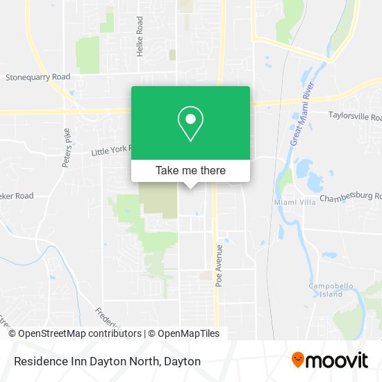 Residence Inn Dayton North map