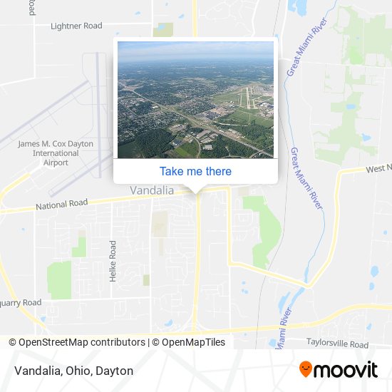 Mapa de Vandalia, Ohio