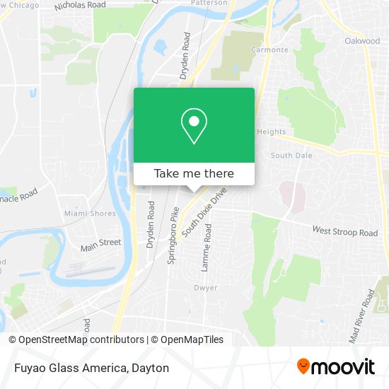 Mapa de Fuyao Glass America