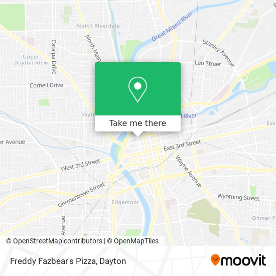 Freddy Fazbear's Pizza map