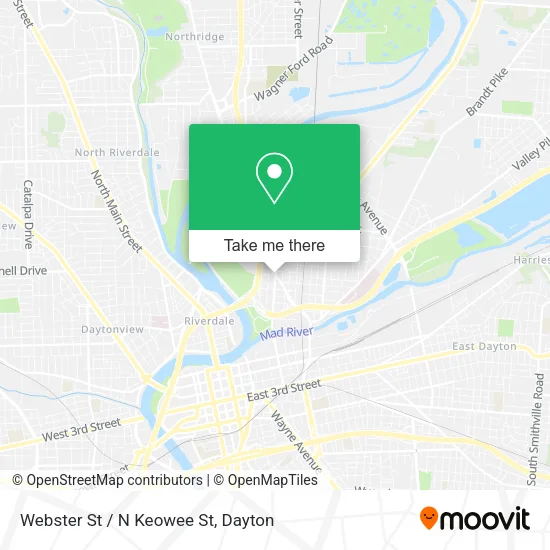 Mapa de Webster St / N Keowee St