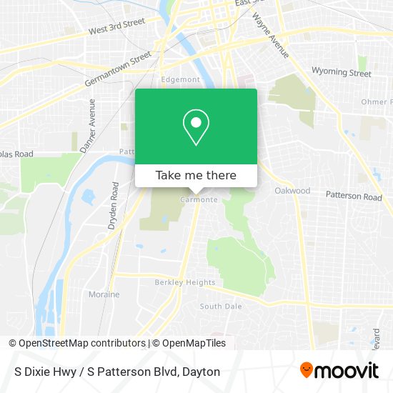 Mapa de S Dixie Hwy / S Patterson Blvd