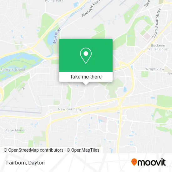 Fairborn map