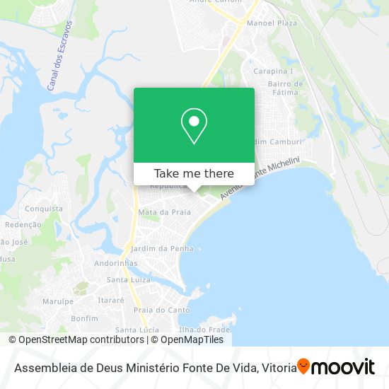 Mapa Assembleia de Deus Ministério Fonte De Vida