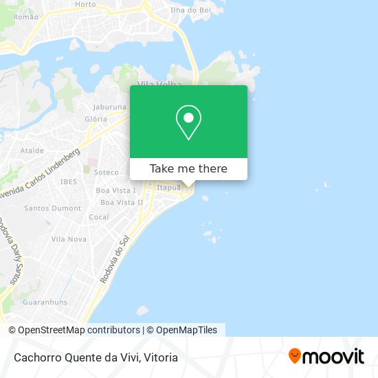 Mapa Cachorro Quente da Vivi