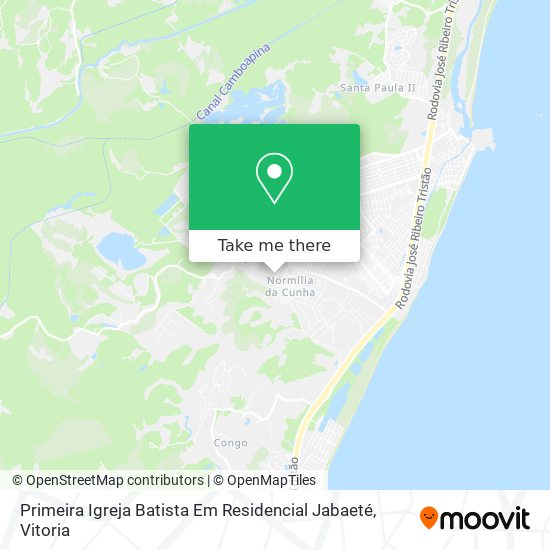 Primeira Igreja Batista Em Residencial Jabaeté map