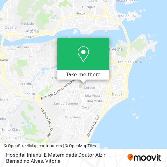 Hospital Infantil E Maternidade Doutor Alzir Bernadino Alves map