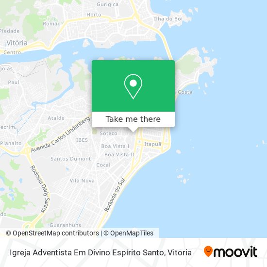 Mapa Igreja Adventista Em Divino Espírito Santo