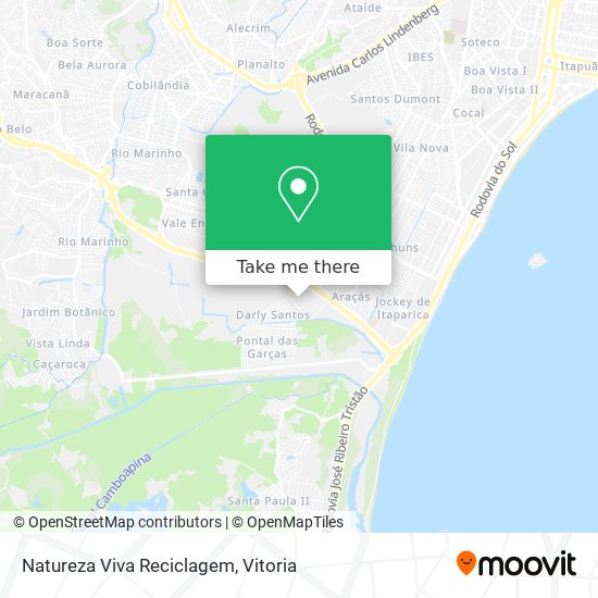 Natureza Viva Reciclagem map