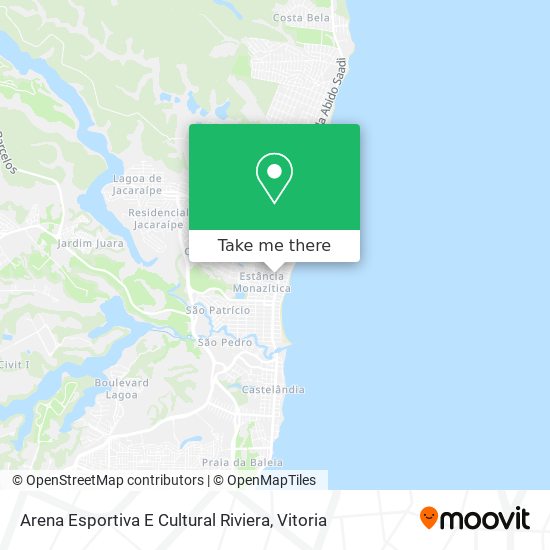 Arena Esportiva E Cultural Riviera map