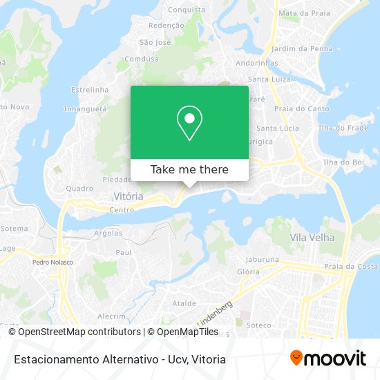 Estacionamento Alternativo - Ucv map