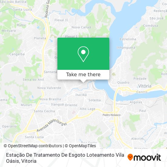 Estação De Tratamento De Esgoto Loteamento Vila Oásis map