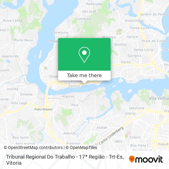 Tribunal Regional Do Trabalho - 17ª Região - Trt-Es map
