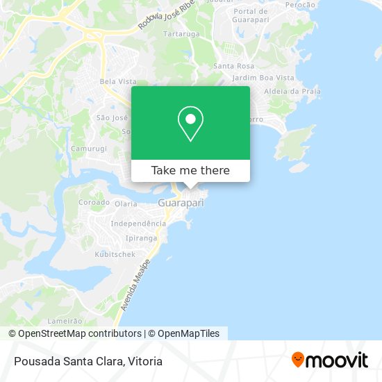 Pousada Santa Clara map