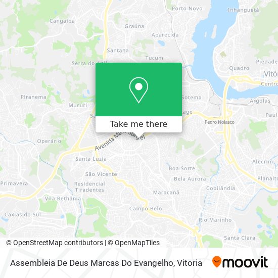 Assembleia De Deus Marcas Do Evangelho map