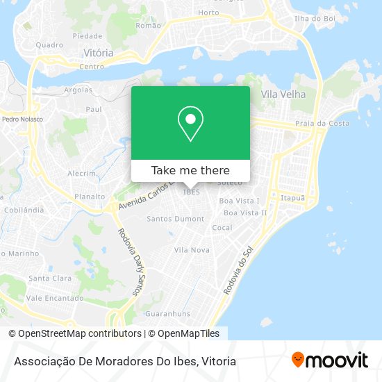 Associação De Moradores Do Ibes map