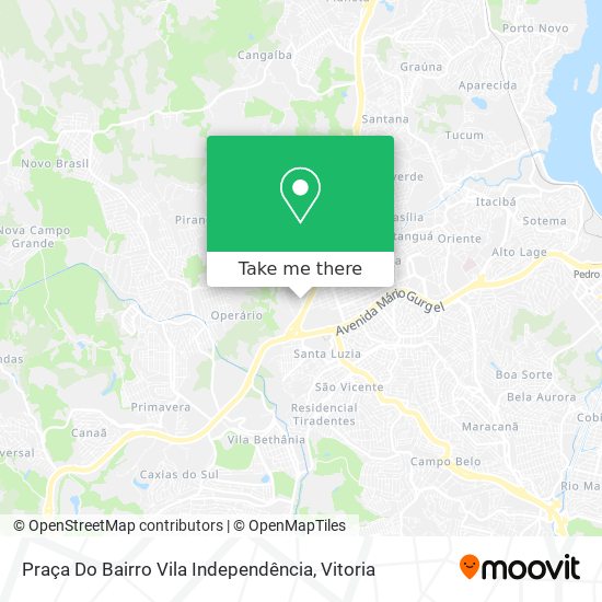 Praça Do Bairro Vila Independência map