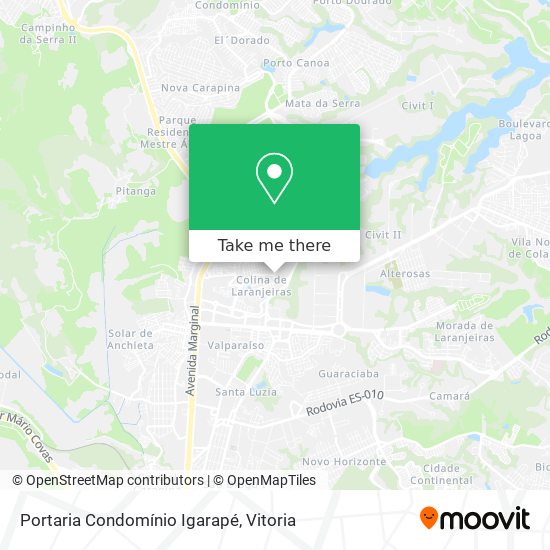 Portaria Condomínio Igarapé map