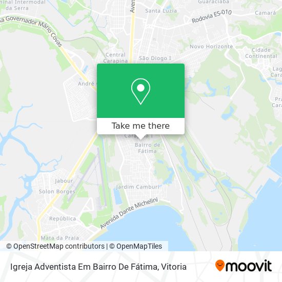 Igreja Adventista Em Bairro De Fátima map