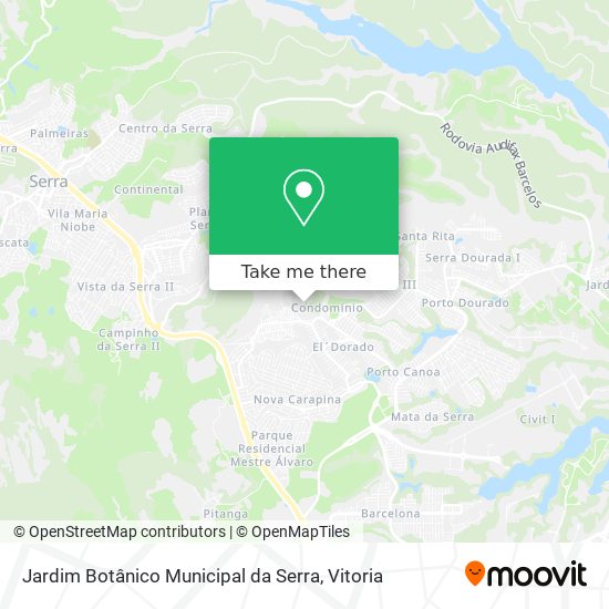 Jardim Botânico Municipal da Serra map
