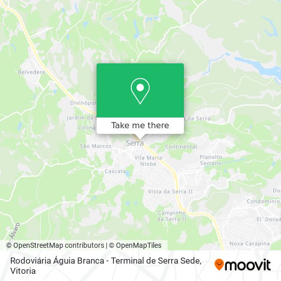 Rodoviária Águia Branca - Terminal de Serra Sede map