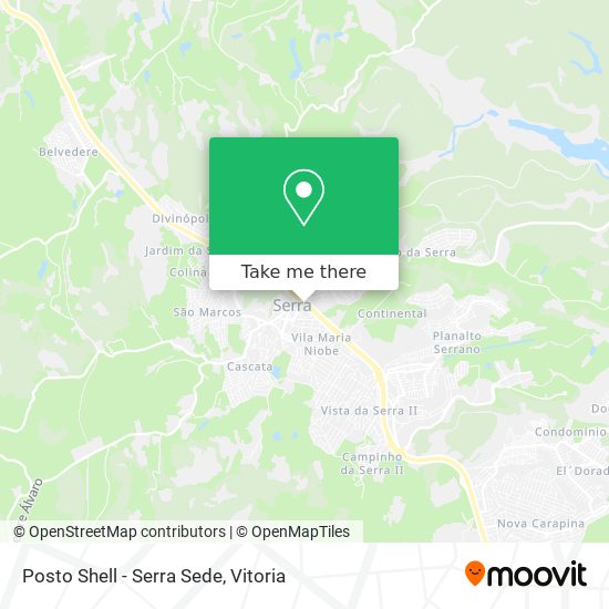 Posto Shell - Serra Sede map