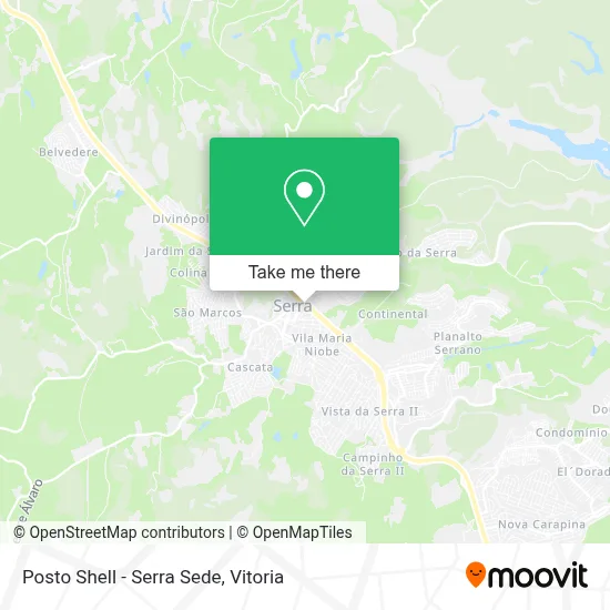 Posto Shell - Serra Sede map