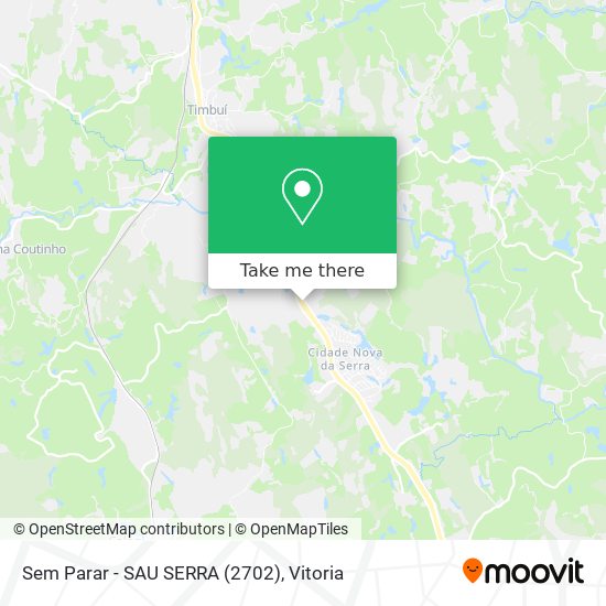 Sem Parar - SAU SERRA (2702) map
