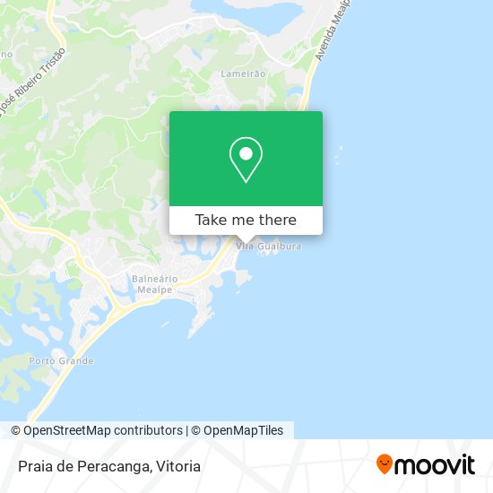 Praia de Peracanga map