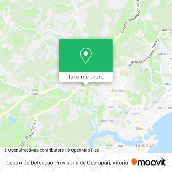 Centro de Detenção Provisoria de Guarapari map