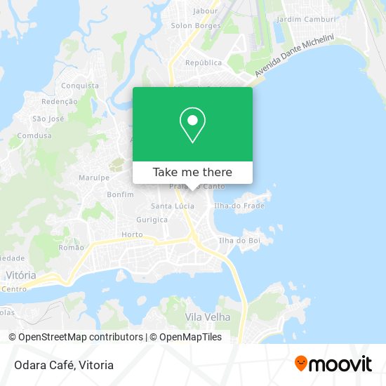 Odara Café map