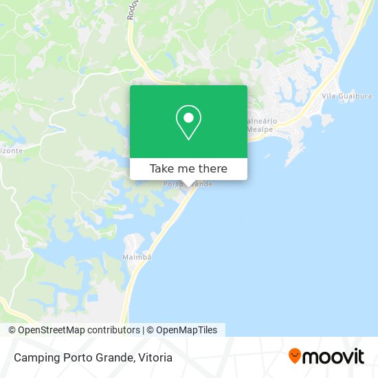 Camping Porto Grande map