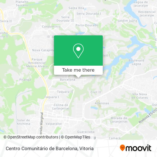 Centro Comunitário de Barcelona map