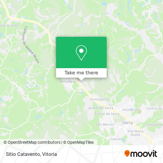 Sítio Catavento map