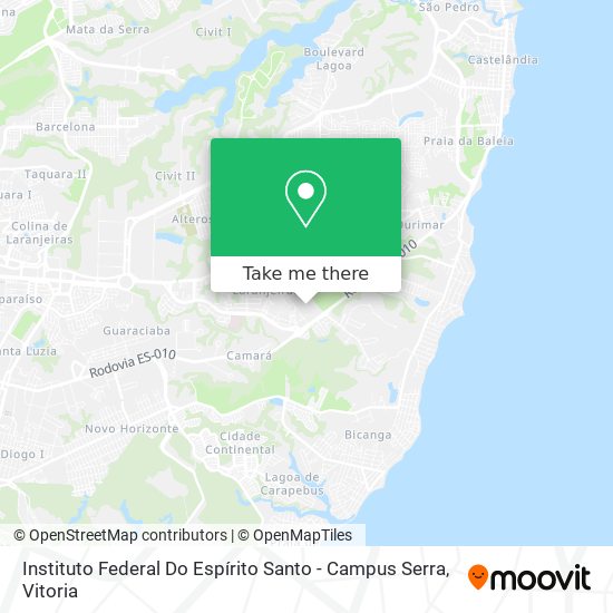 Instituto Federal Do Espírito Santo - Campus Serra map
