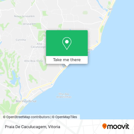 Praia De Caculucagem map