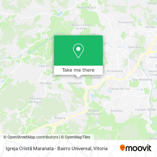 Igreja Cristã Maranata - Bairro Universal map